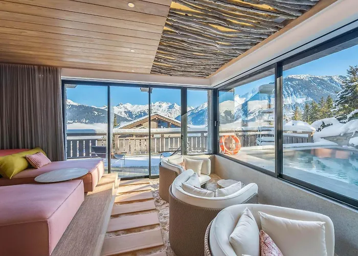 De Luxe A Avec Piscine Et Personnel 15 Pers - Fr-1-562-71 Dağ evi Courchevel